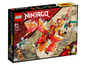 Lego Ninjago Set mit einem roten Drachen und Minifiguren