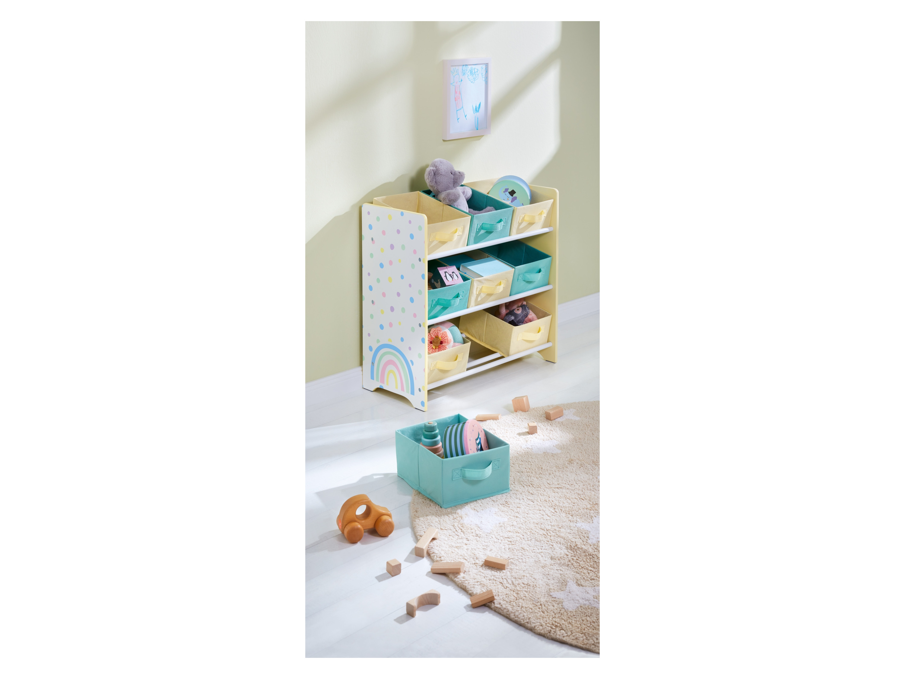 LIVARNO HOME Kinder Aufbewahrungsregal (Regenbogen/gelb) – Bild 2 von 4