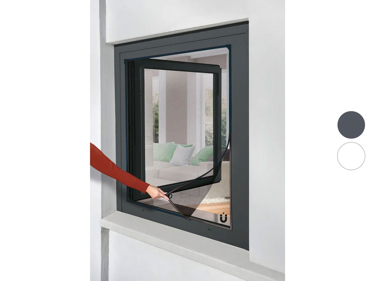 Gehe zu Vollbildansicht: LIVARNO home Insektenschutzfenster, magnetisch, 110 x 130 cm - Bild 1