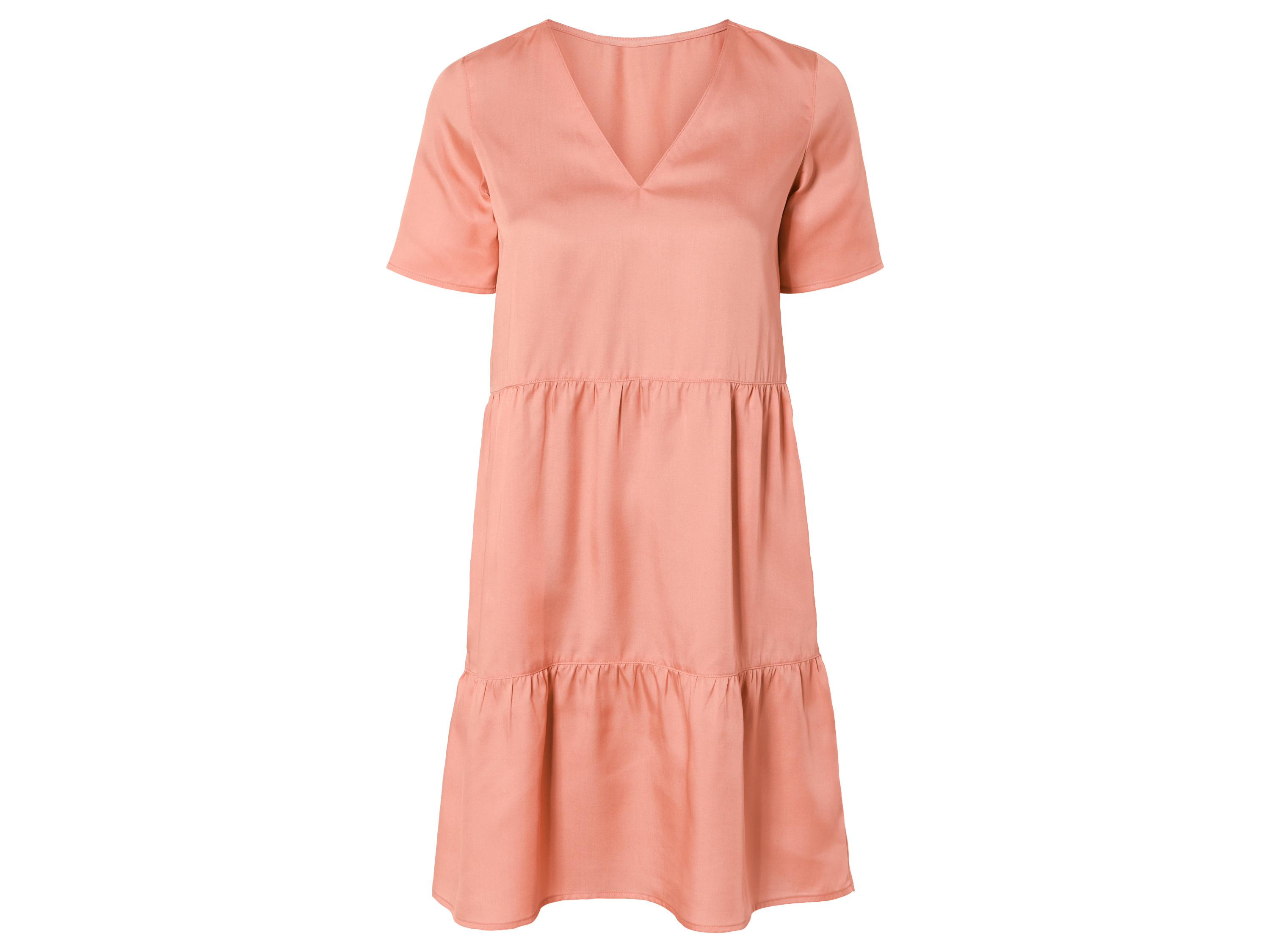esmara® Damen Kleid kurz (Koralle, 42) | 04335747033117