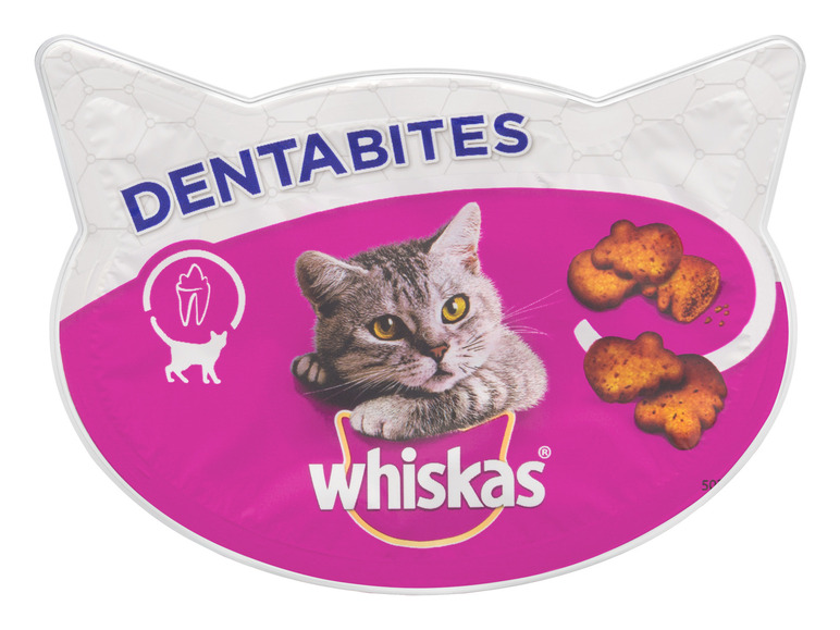 Gehe zu Vollbildansicht: Whiskas Knuspertaschen Dentabites Huhn, 8 x 40 g - Bild 2