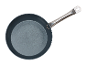 GSW Pfannen-Set Gastro Quick: Eine einzelne, graue Bratpfanne mit Metallgriff.