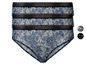 Drei Paar Damen-Slips mit Blumenmuster