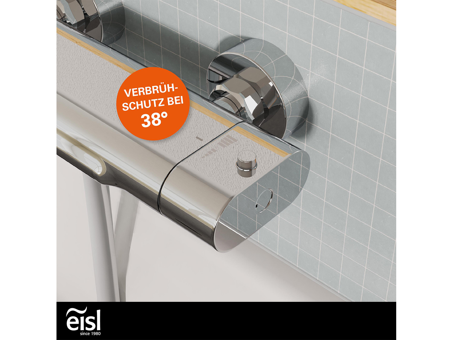 Thumbnail - Eisl Badarmatur »CARNEO«, mit Thermostat (Wannenarmatur chrom)