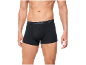 Schwarze Herren-Boxershorts mit elastischem Bund.