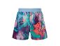Sommer Shorts mit abstraktem Muster, leuchtende Farben.