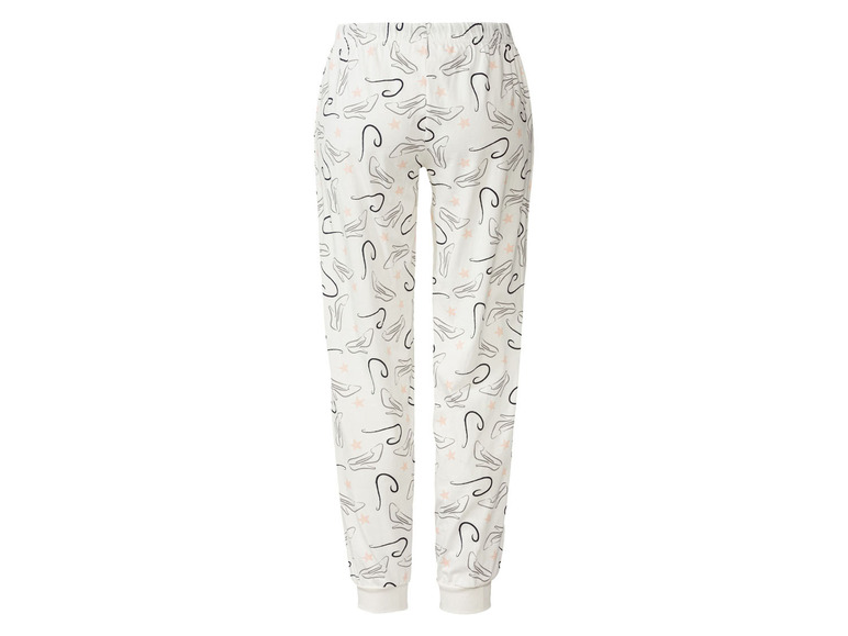 Gehe zu Vollbildansicht: Damen Pyjama mit Print aus reiner Baumwolle - Bild 12