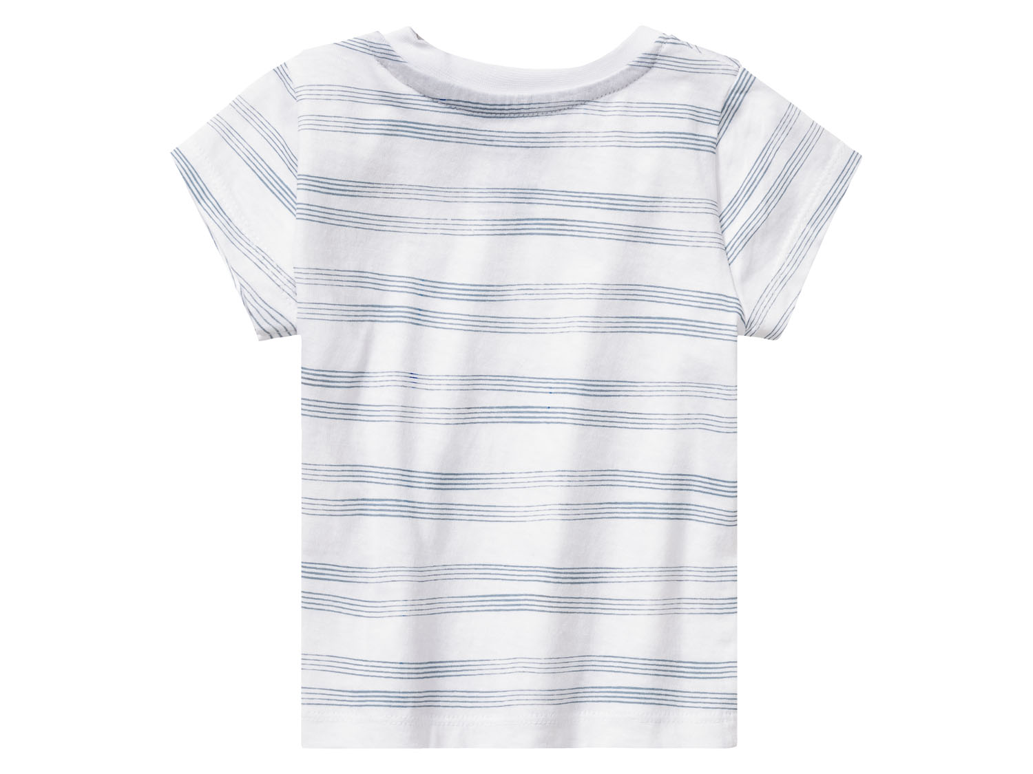 Thumbnail - lupilu® Baby T-Shirt 3er (62/68, weiß/marine/blau)""