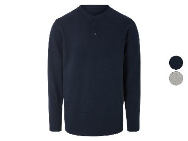 LIVERGY® Herren Langarmshirt, in moderner Struktur-Optik