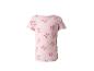 Rosa Kurzarm-T-Shirt mit Schleifenmuster für Mädchen.