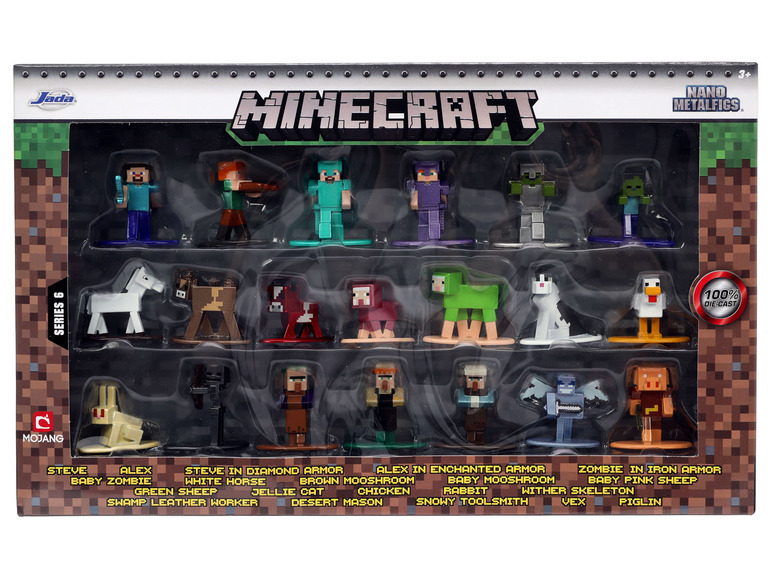 Gehe zu Vollbildansicht: DICKIE »Minecraft 20-Pack, Welle 6«, qualitativ hochwertige Figuren - Bild 1
