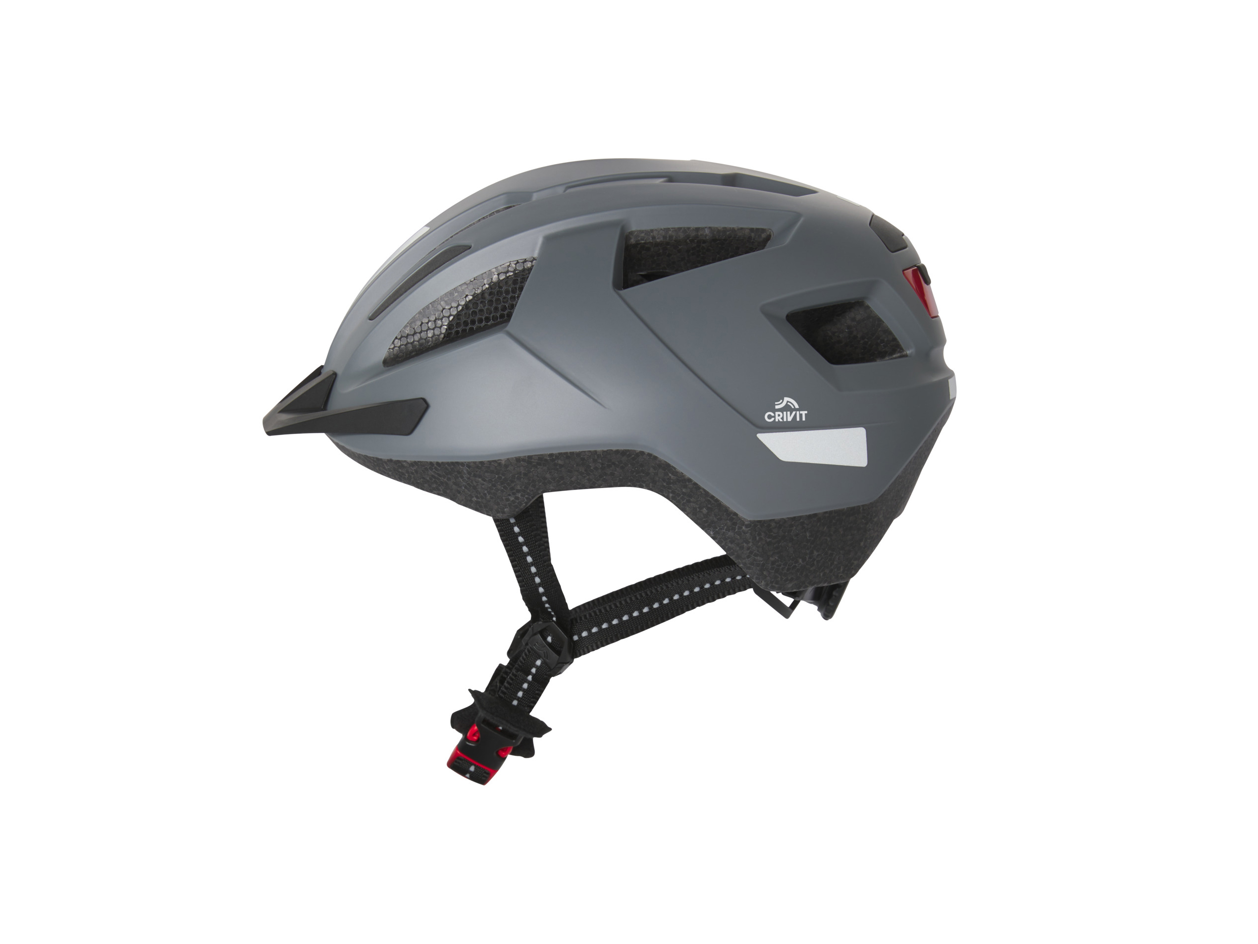 Thumbnail - CRIVIT Fahrradhelm mit Rearlight (Grau, L/XL)