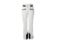 Weiße Damen-Skihose mit schwarzen Details