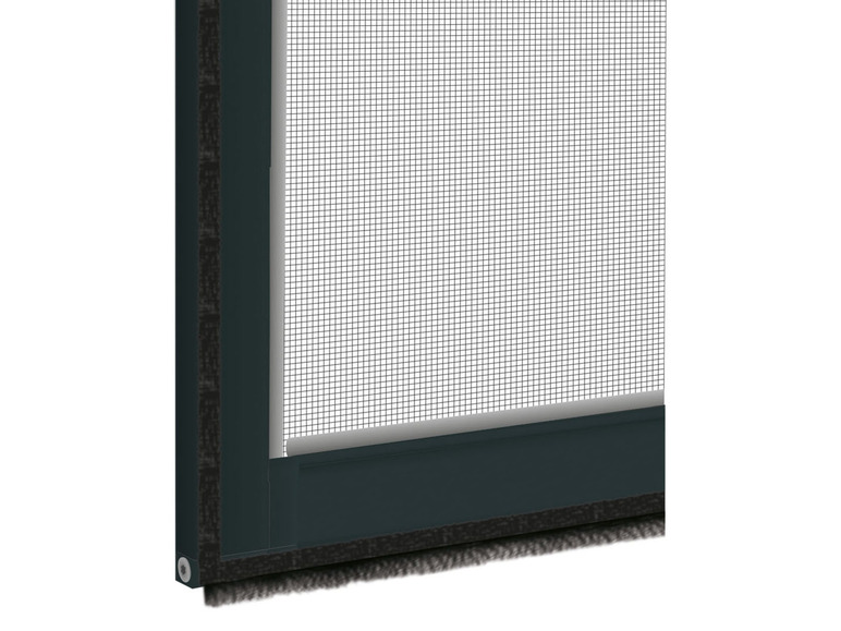 Gehe zu Vollbildansicht: LIVARNO home Alu-Insektenschutztür, 100 x 210 cm, mit Trittschutz, anthrazit, 2er Set - Bild 4