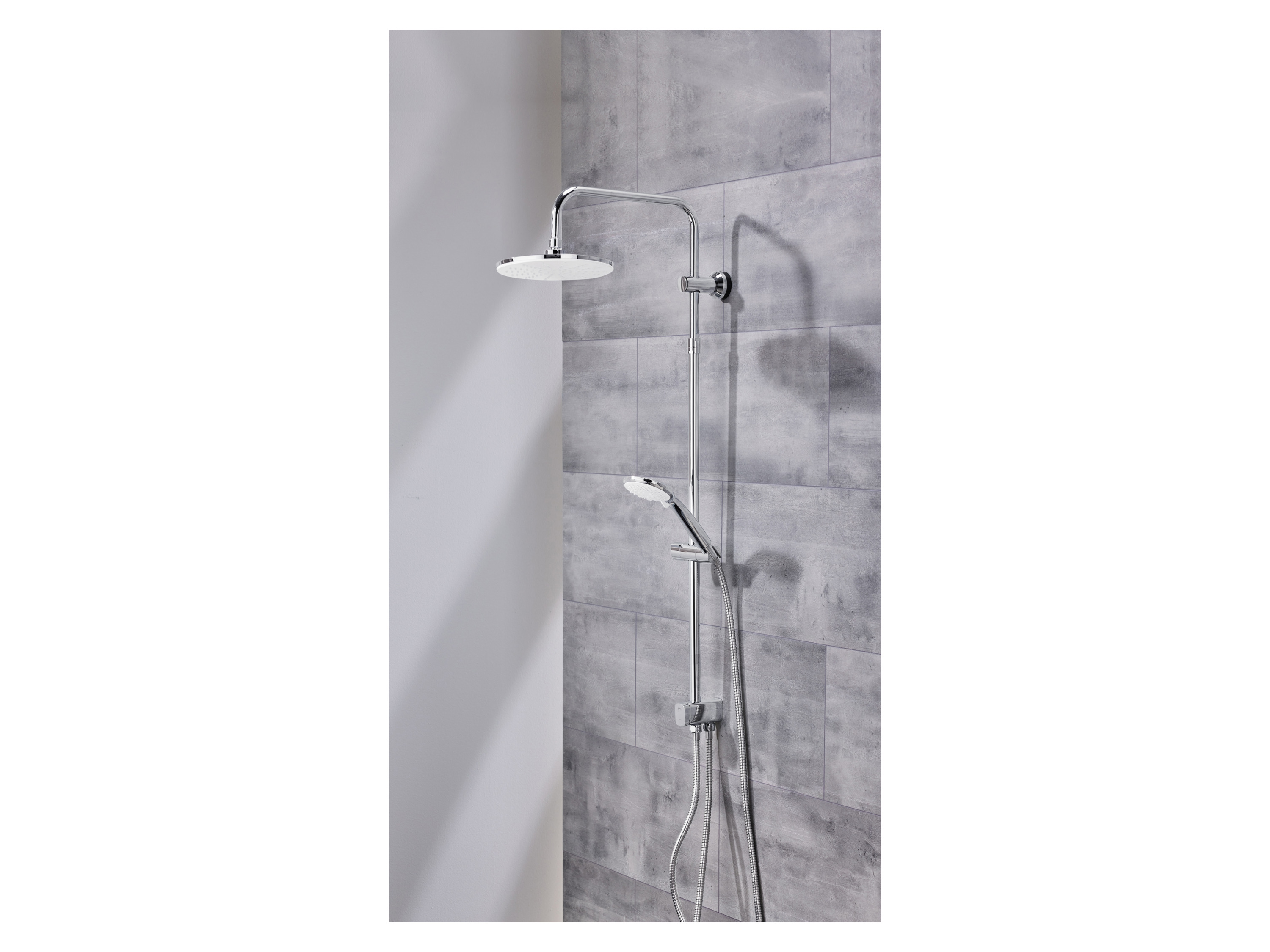 Thumbnail - LIVARNO home Überkopfbrauseset (verchromt)