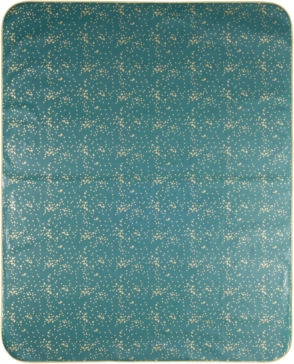 LIVARNO HOME Lacktischdecke Weihnachten (110x140 cm, grün mit Sternen)