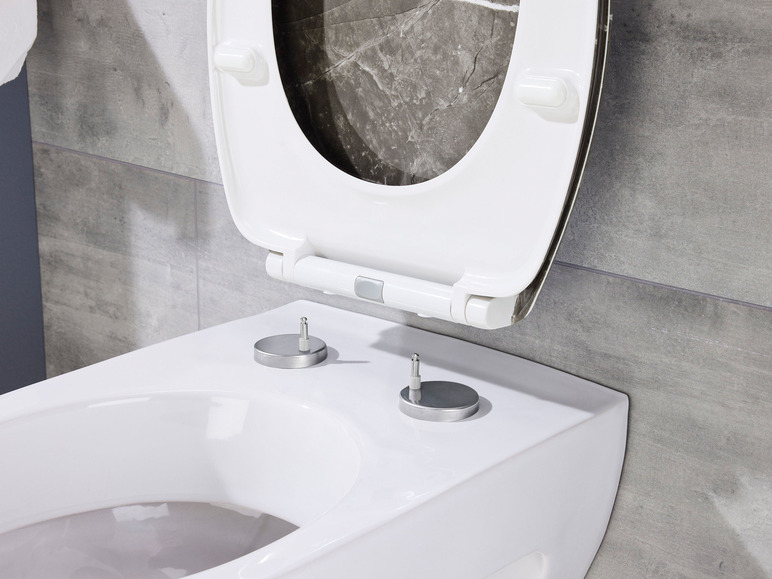 Gehe zu Vollbildansicht: LIVARNO home Duroplast-WC-Sitz, mit Absenkautomatik - Bild 6