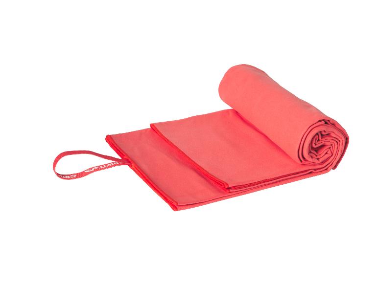 Rosa Gripin Sporttuch, aufgerollt.