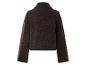 Dunkelbraune Teddyfleecejacke, Rückansicht