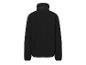 Schwarze Crivit Fleecejacke mit Stehkragen, Rückansicht.