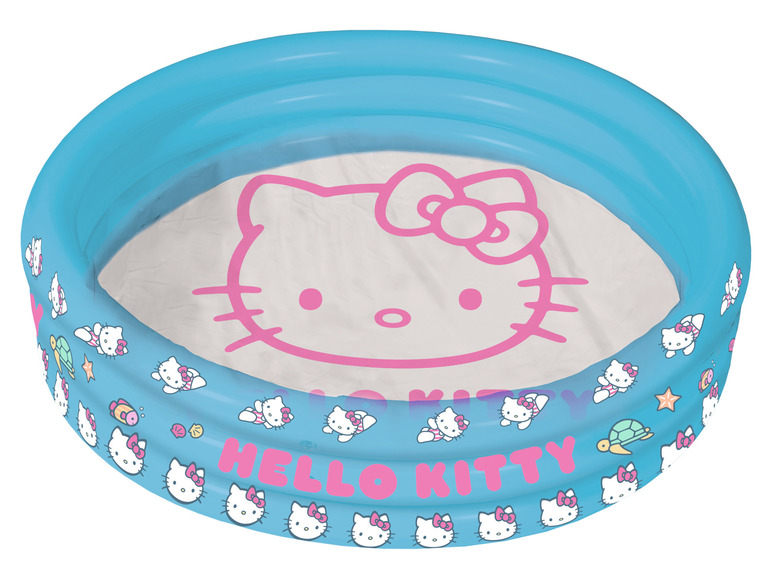 Gehe zu Vollbildansicht: Hello Kitty 3-Ring-Pool, transparent blau, 100 x 23 cm - Bild 1