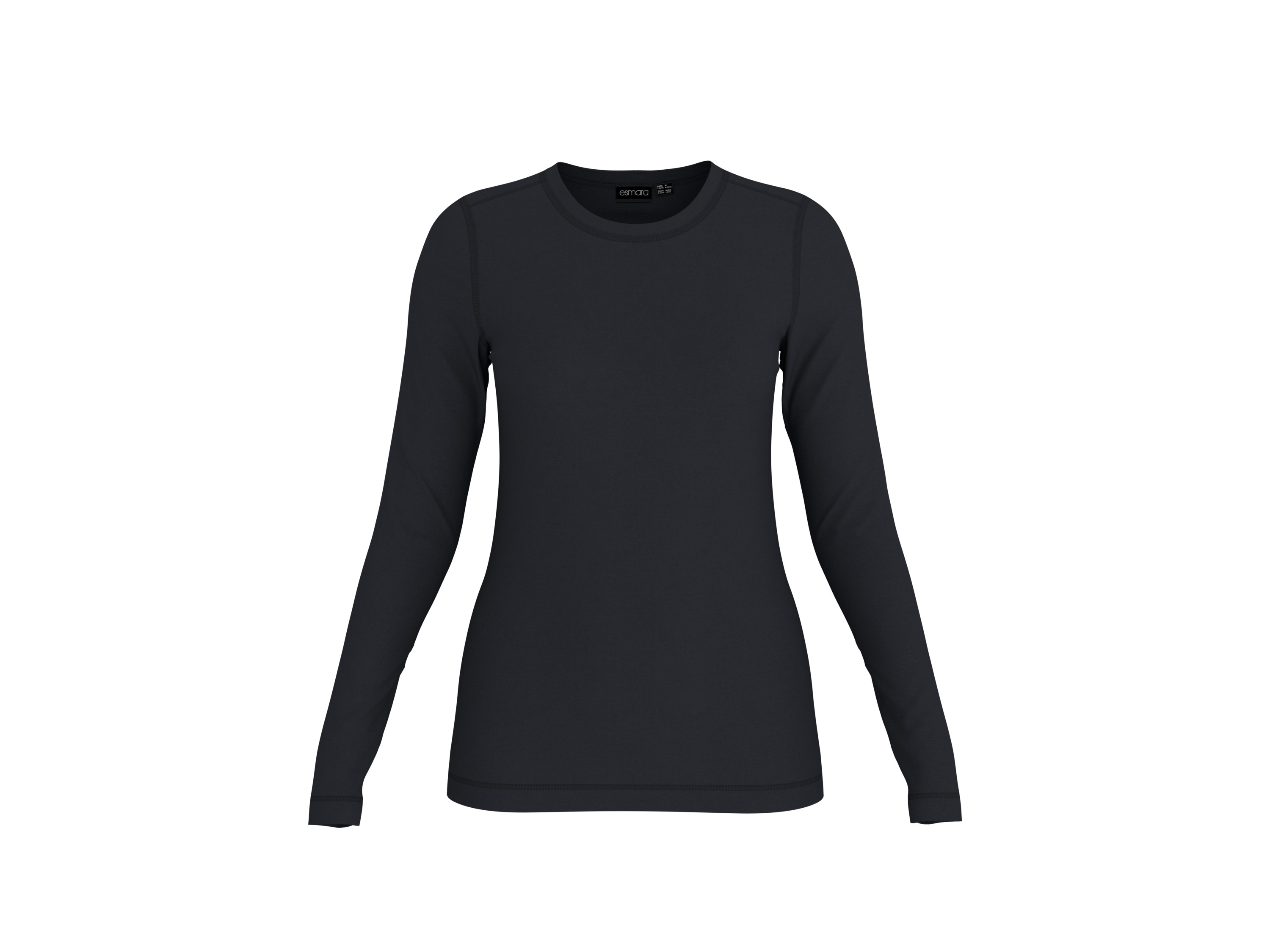 ESMARA® Damen Thermounterhemd (Schwarz, L(44/46))