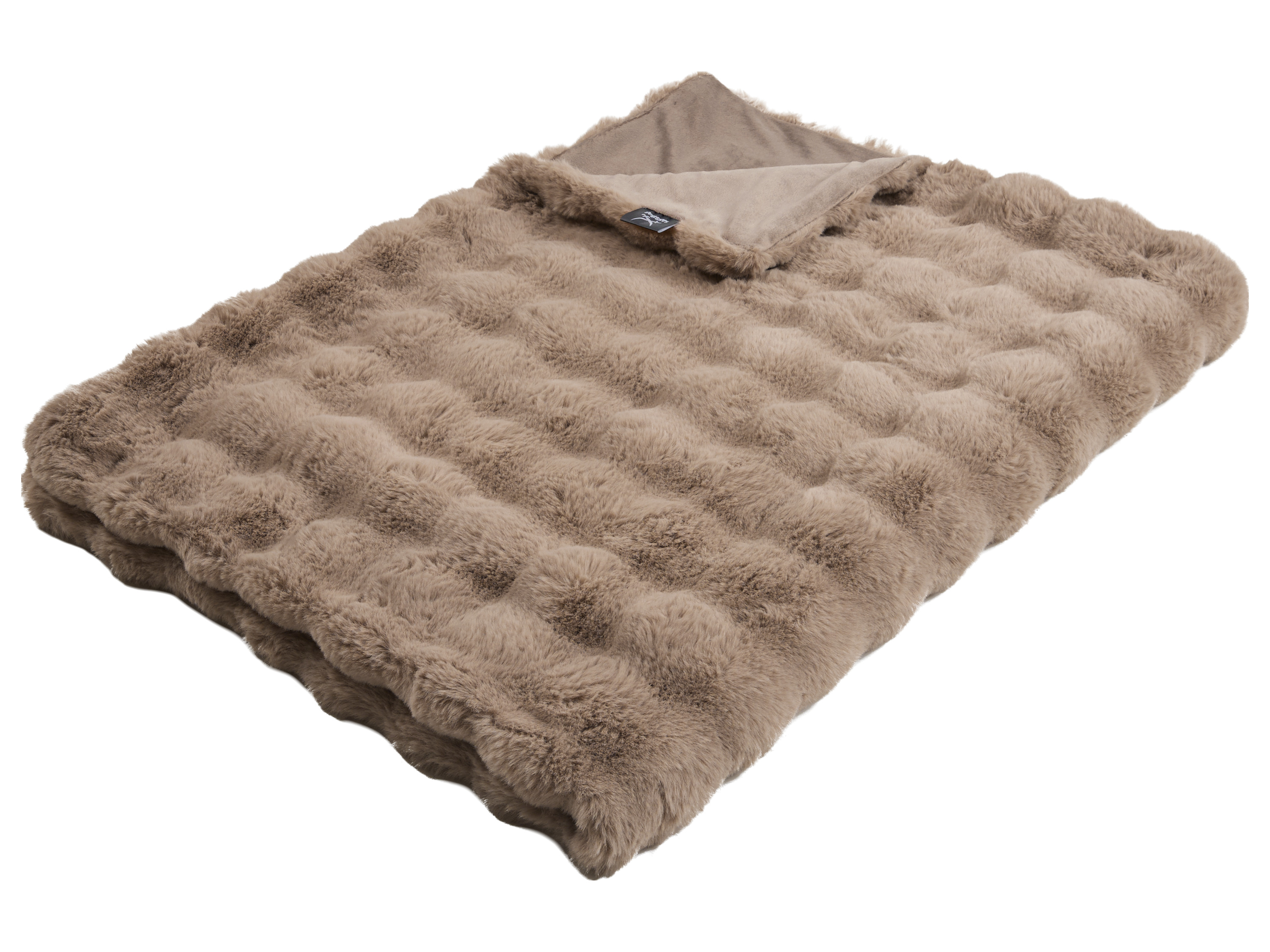 Thumbnail - Kuscheldecke Fake Rabbit Fur 130 x 170 cm (Beige)