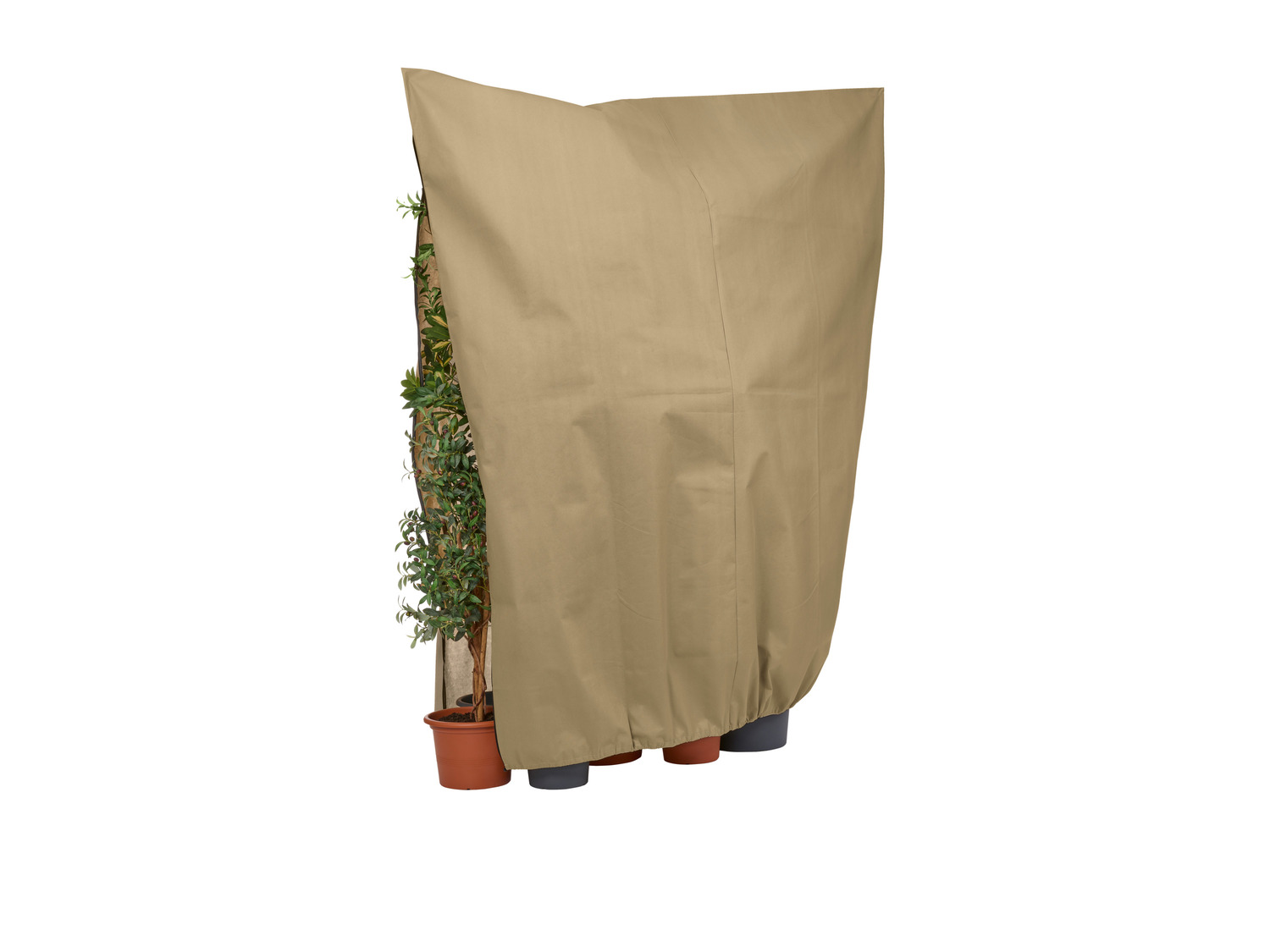 Sonnensegel Quadratisch 40,6x40,6 Cm – LSF 50+, 95 % UV-Schutz – Sandbeige, HDPE, Mit D-Ringen