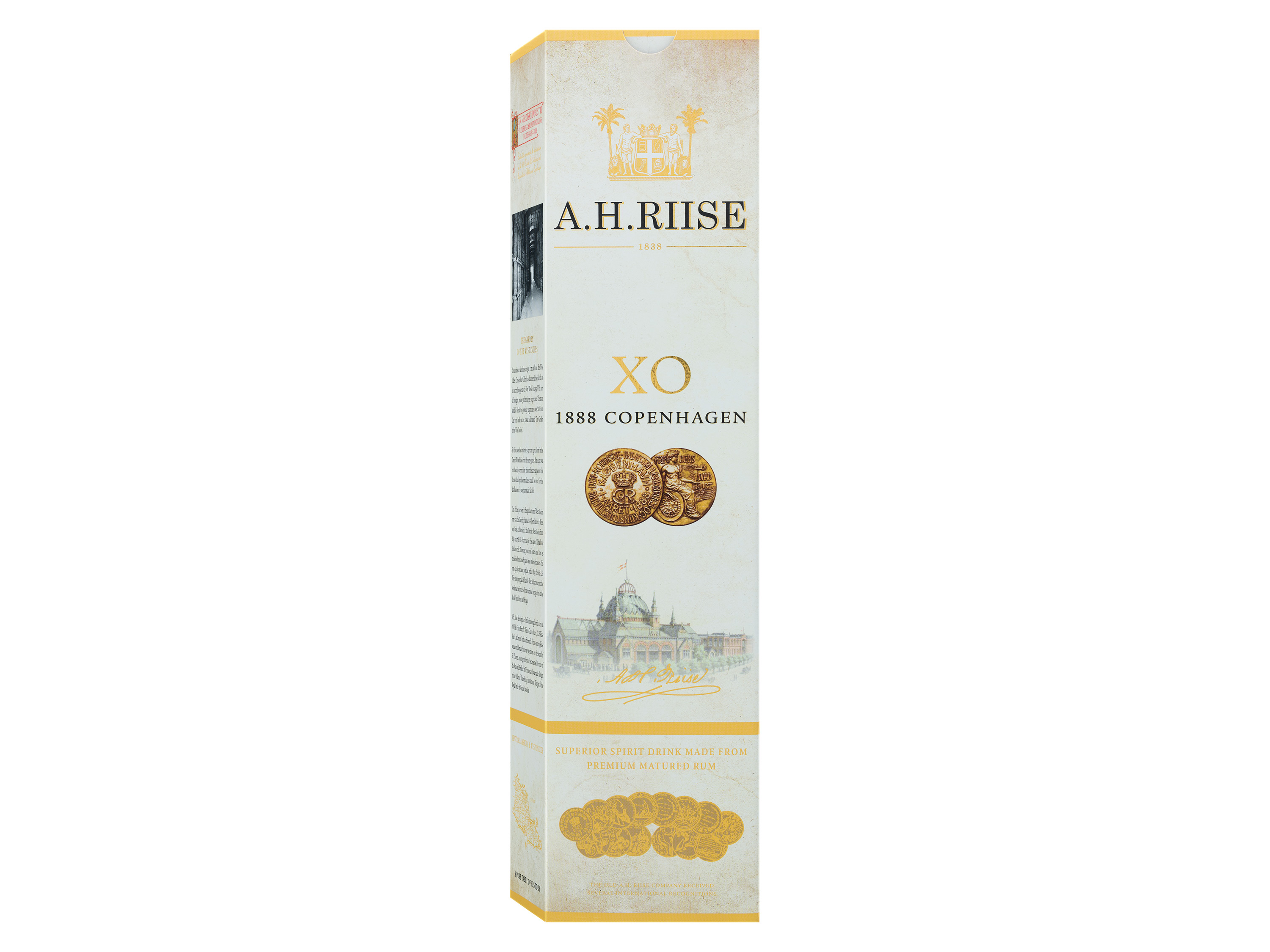 Thumbnail - A.H. Riise 1888 Copenhagen Medal (Rum-Basis) mit Geschenkbox 40% Vol