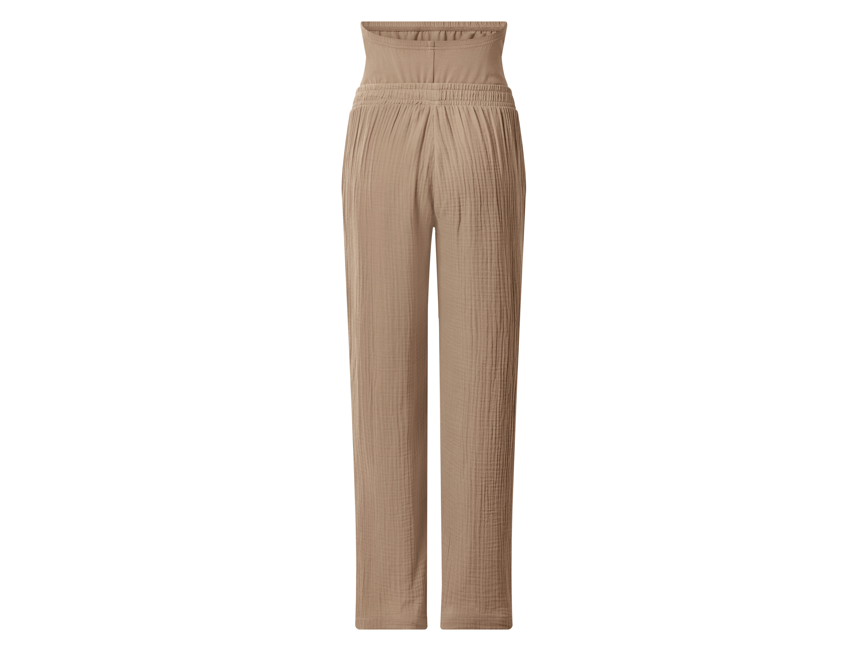 ESMARA® Damen Musselin-Umstandshose (Beige, XL(48/50)) – Bild 2 von 2