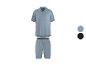 Hellblaues Kurzarmhemd- und Shorts-Set mit zwei Farboptionen.