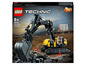 LEGO Technic Baukasten mit gelbem Bagger.