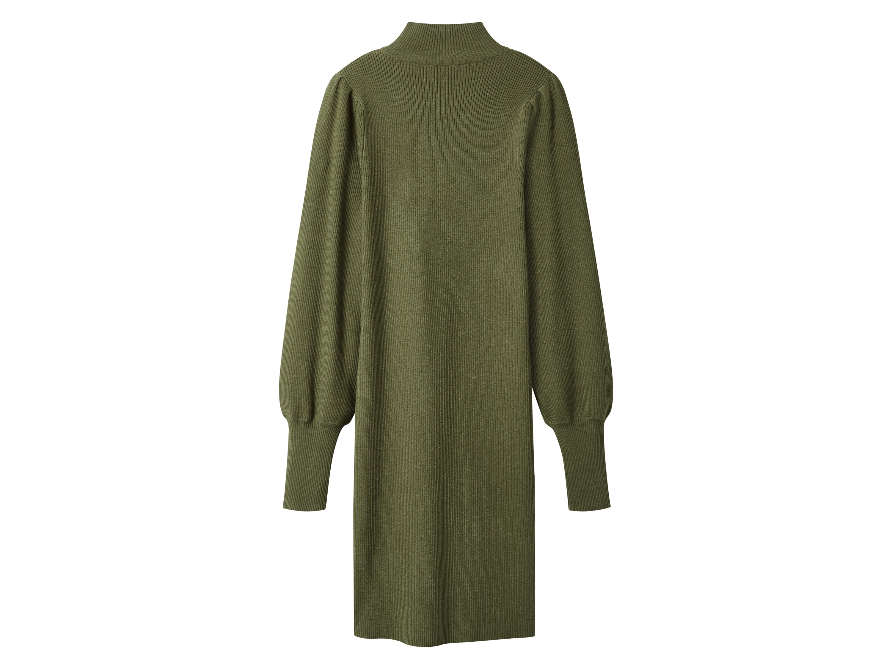 Thumbnail - esmara® Damen Geripptes Strickkleid (Grün, M(40/42))