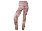 Eine rosa Leggings mit einem abstrakten Muster.