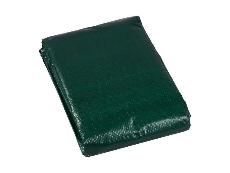 Gefaltete grüne Plane, wasserdicht und strapazierfähig