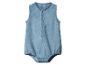 Ärmelloser Baby-Strampler aus Jeansstoff mit Knöpfen