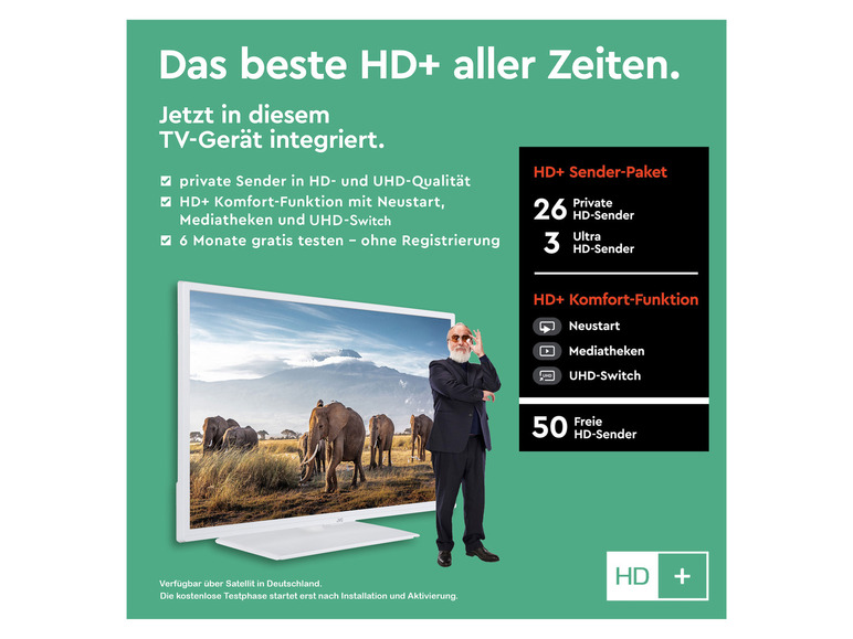 Smart HD Full Zoll 42 »LT-43VF5155W« TV Fernseher JVC