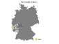 Karte des Weinanbaugebiets Mosel in Germanland, mit den Städten Cochem, Bernkastel-Kues, Trier und Saarburg.