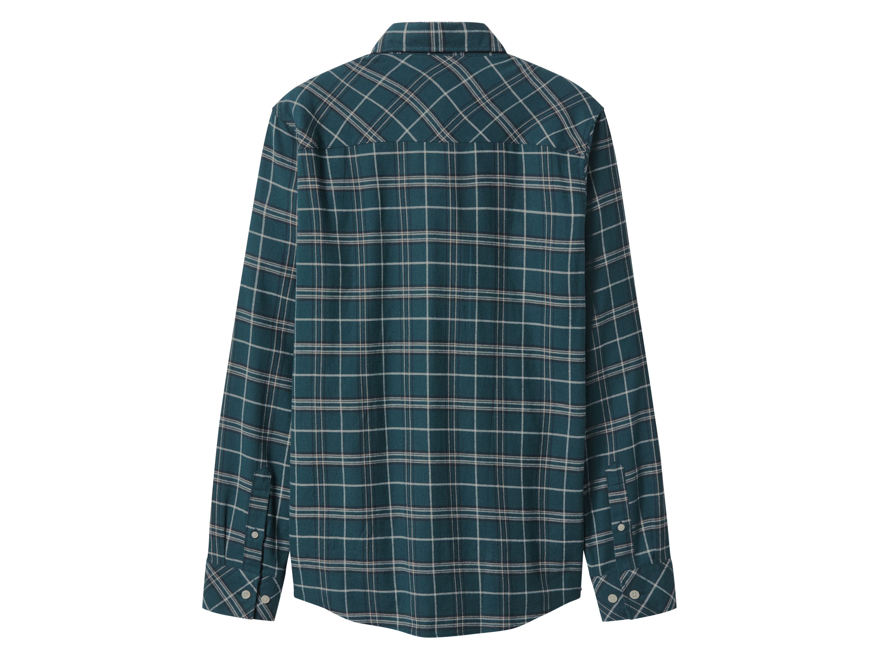 Thumbnail - esmara Men Herren Flanell-Freizeithemd (grün kariert, L (41/42))