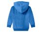 Blauer Kinder-Kapuzenpullover, Rückansicht.