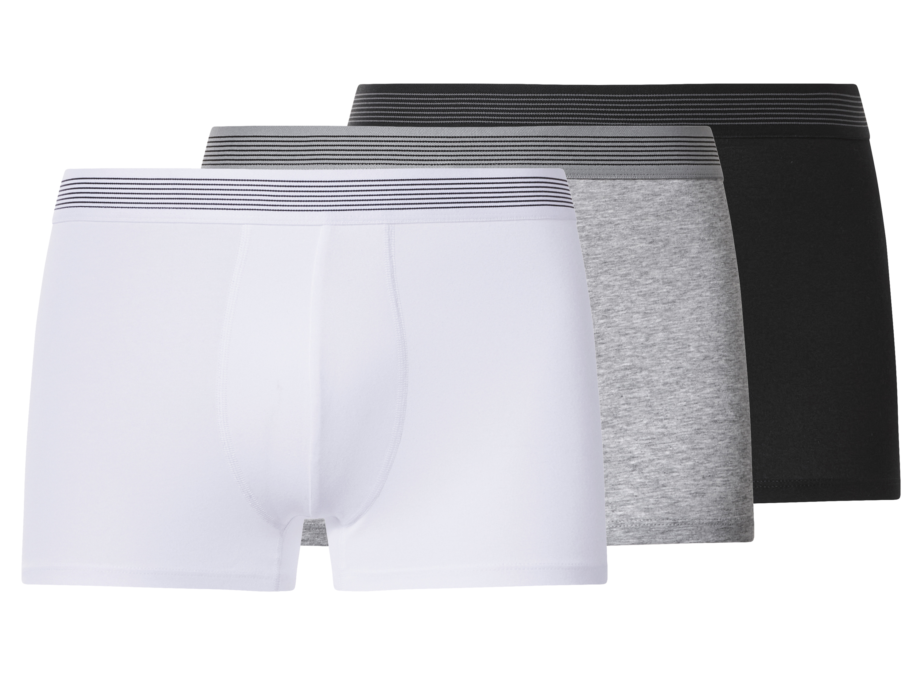 ESMARA MEN Herren Boxer, 3 Stück (schwarz/grau/weiß, 7/XL)