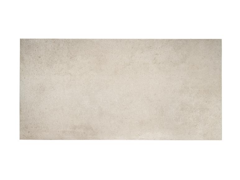 Hellbeige rechteckige Fliese mit einer dezent gesprenkelten Textur.