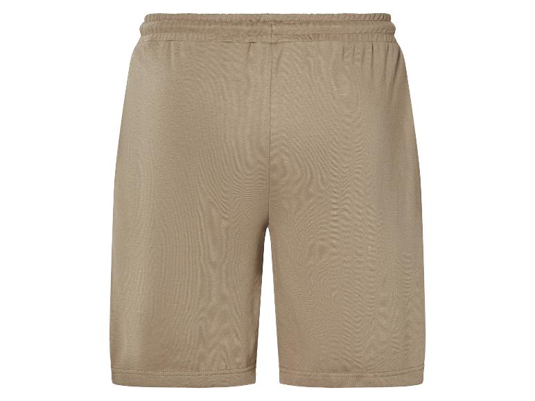 Beige Jogging Shorts von hinten.