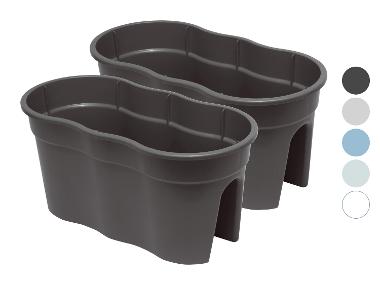 KHW Balkonkasten »Flowerclip XL«, 2er Set