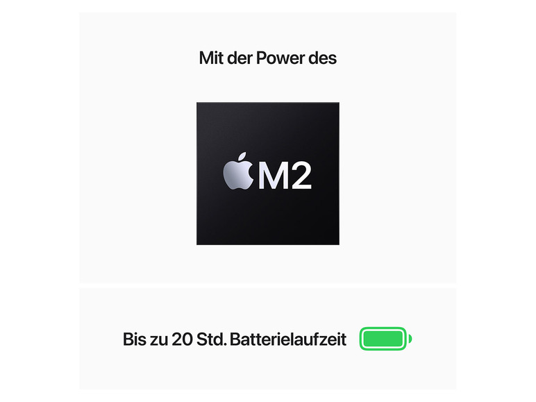 Gehe zu Vollbildansicht: Apple MacBook Pro 33,8 cm (13.3") - M2 - 8 GB RAM - 256 GB SSD / 512 GB SSD - Bild 22