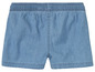 Blaue Jeans-Shorts mit Gummizug.