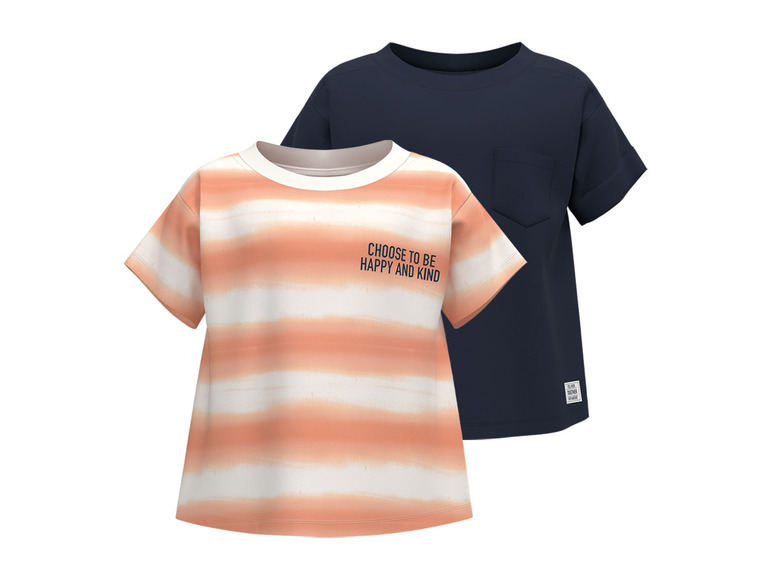 Gehe zu Vollbildansicht: lupilu® Kleinkinder / Kinder Jungen T-Shirt, 2 Stück, aus reiner Bio-Baumwolle - Bild 8