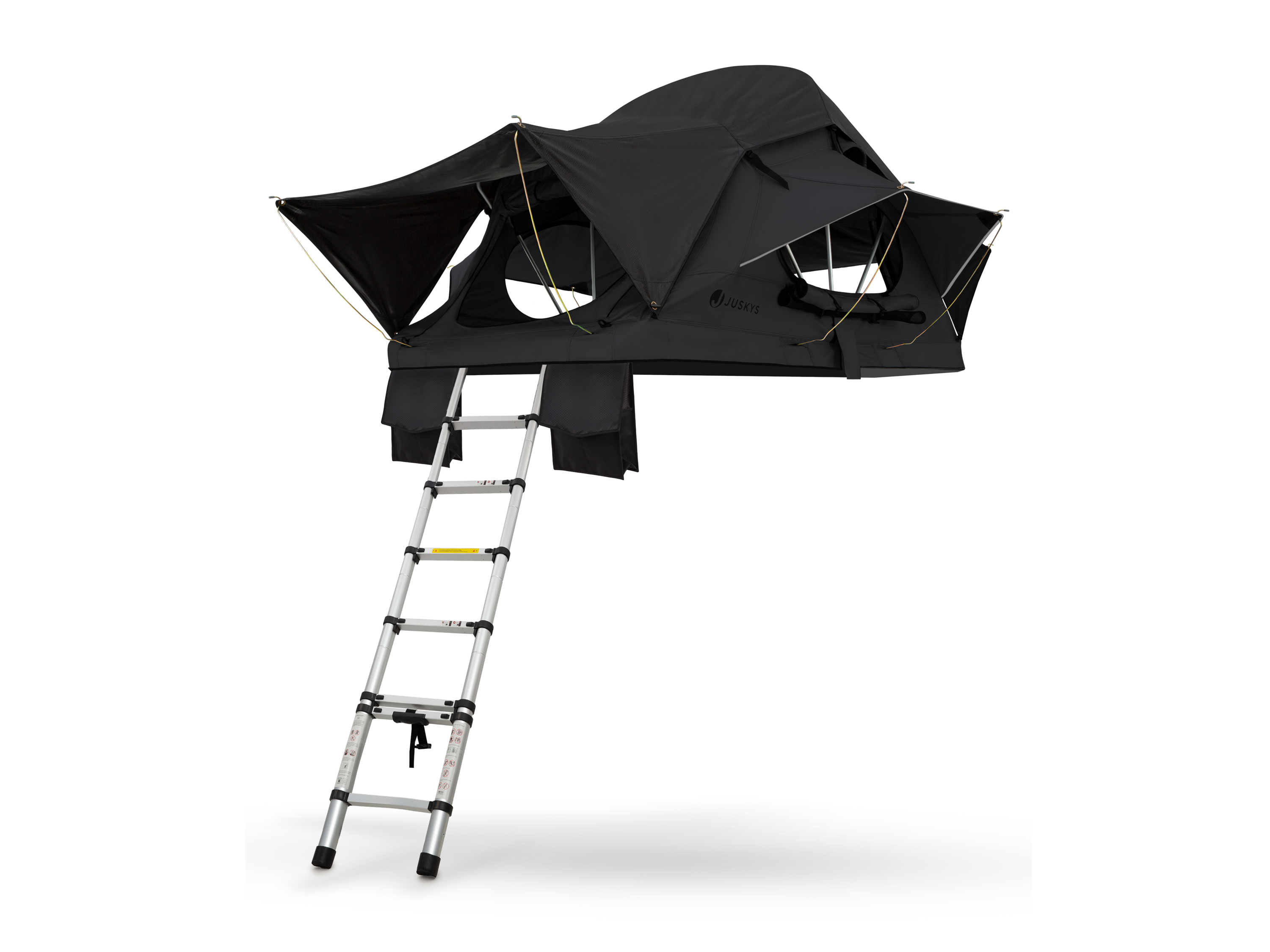 JUSKYS Autodachzelt Lago 120 x 210 cm (Schwarz)