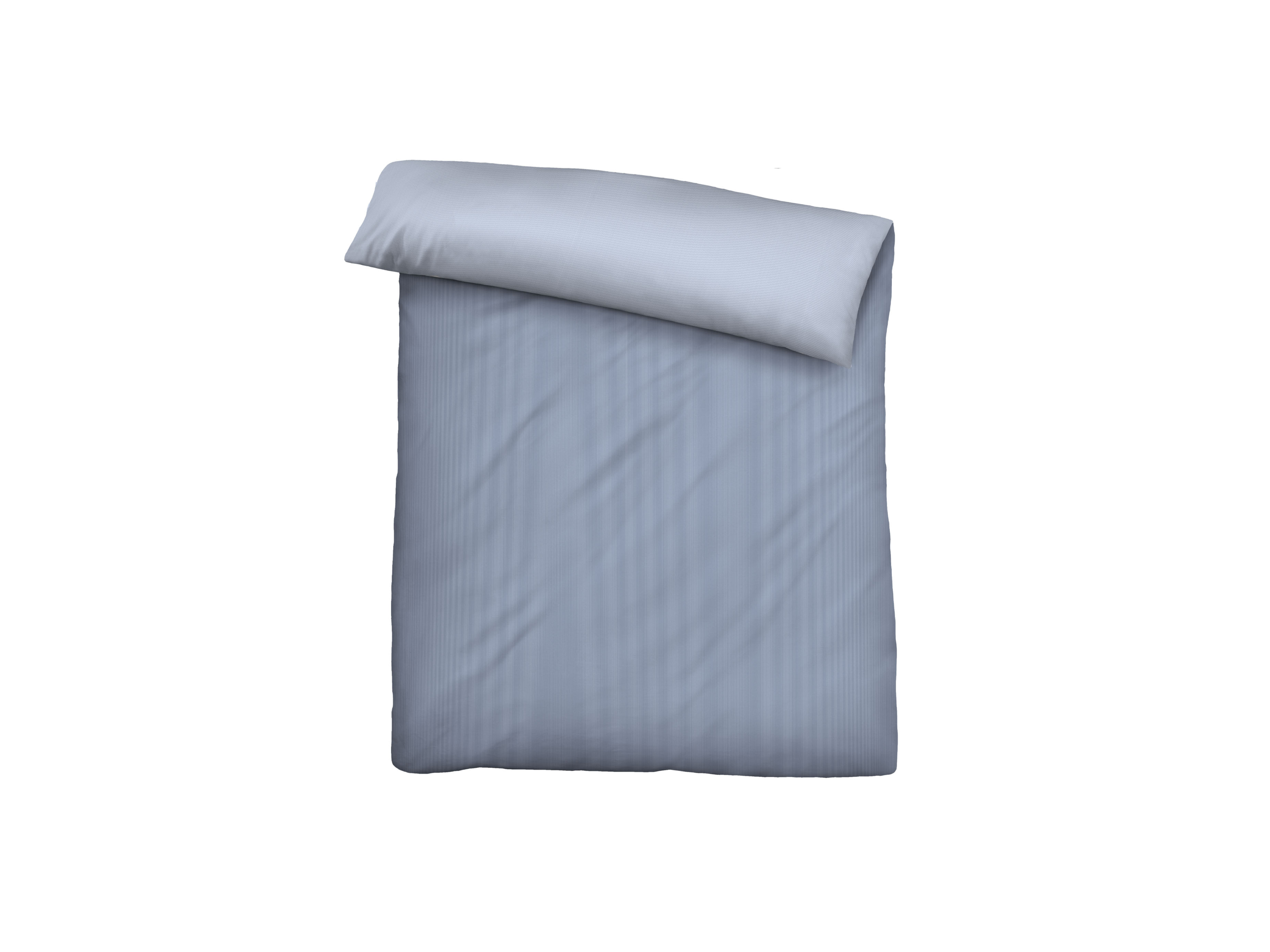 Thumbnail - Biberna Mako-Satin Bettwäsche (135 x 200 cm + 80 x 80 cm, Blau)