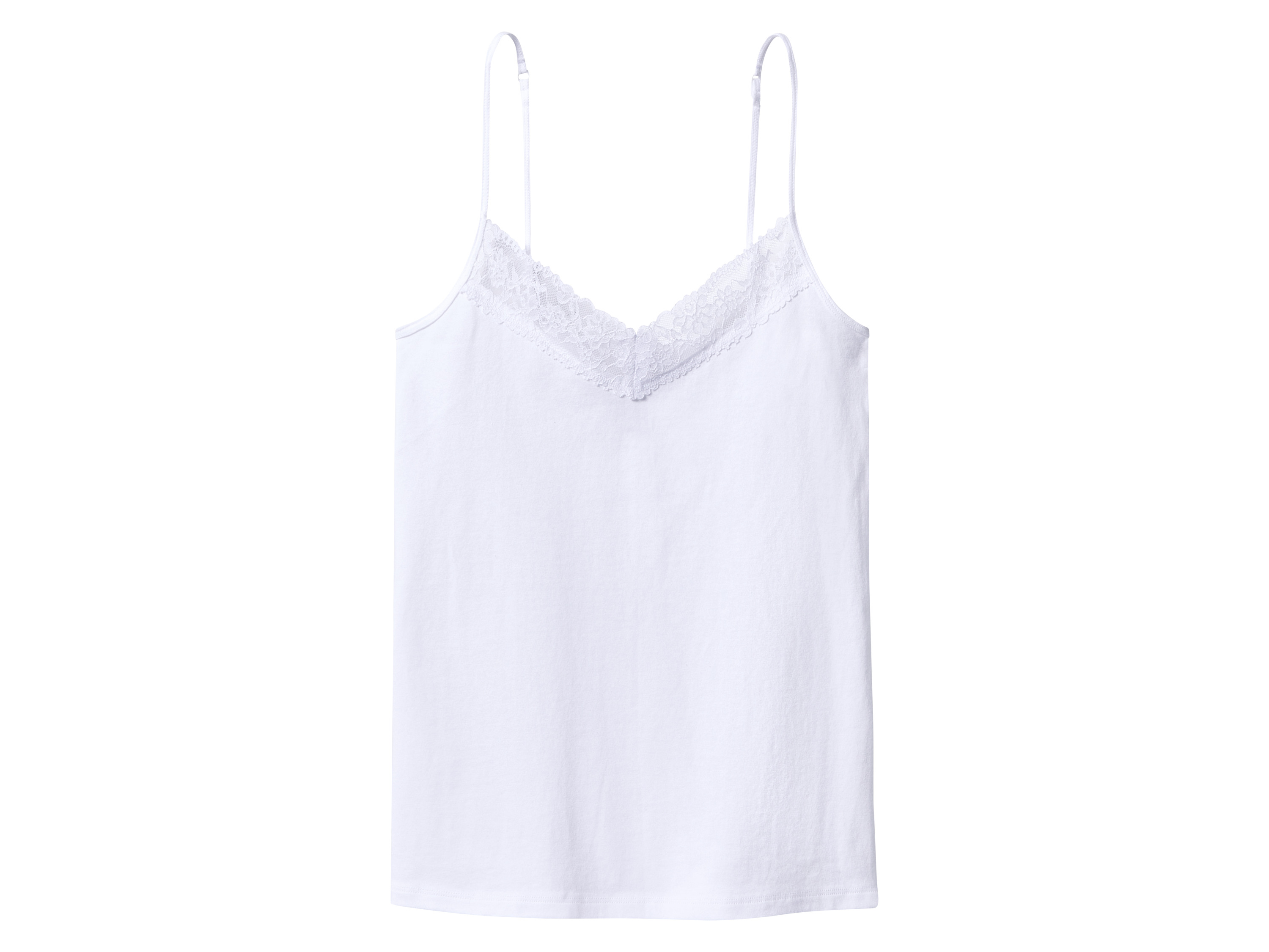 Thumbnail - esmara® Damen Spaghettiträgerhemd, 3 Stück (Pink/Weiß, L(44/46))